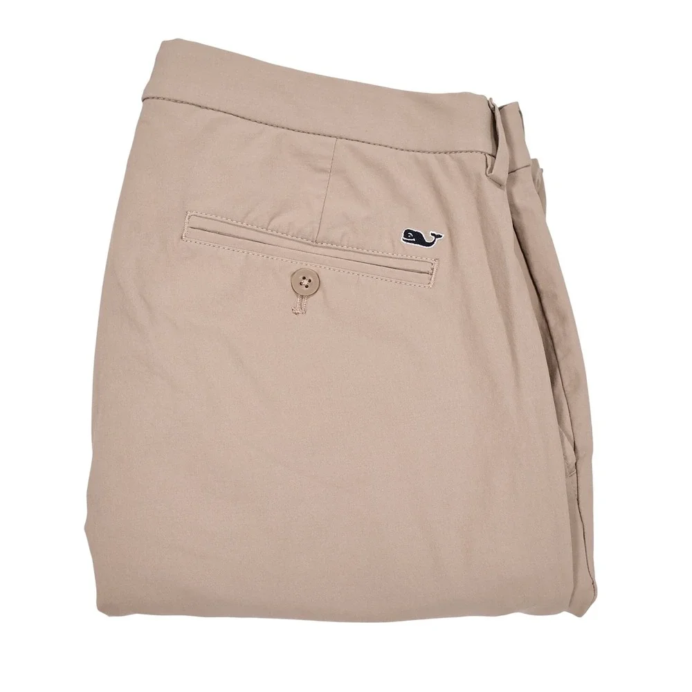 VINEYARD VINES Men's 34x34 Khaki On the Go OTG Performance Golf Chino Pants